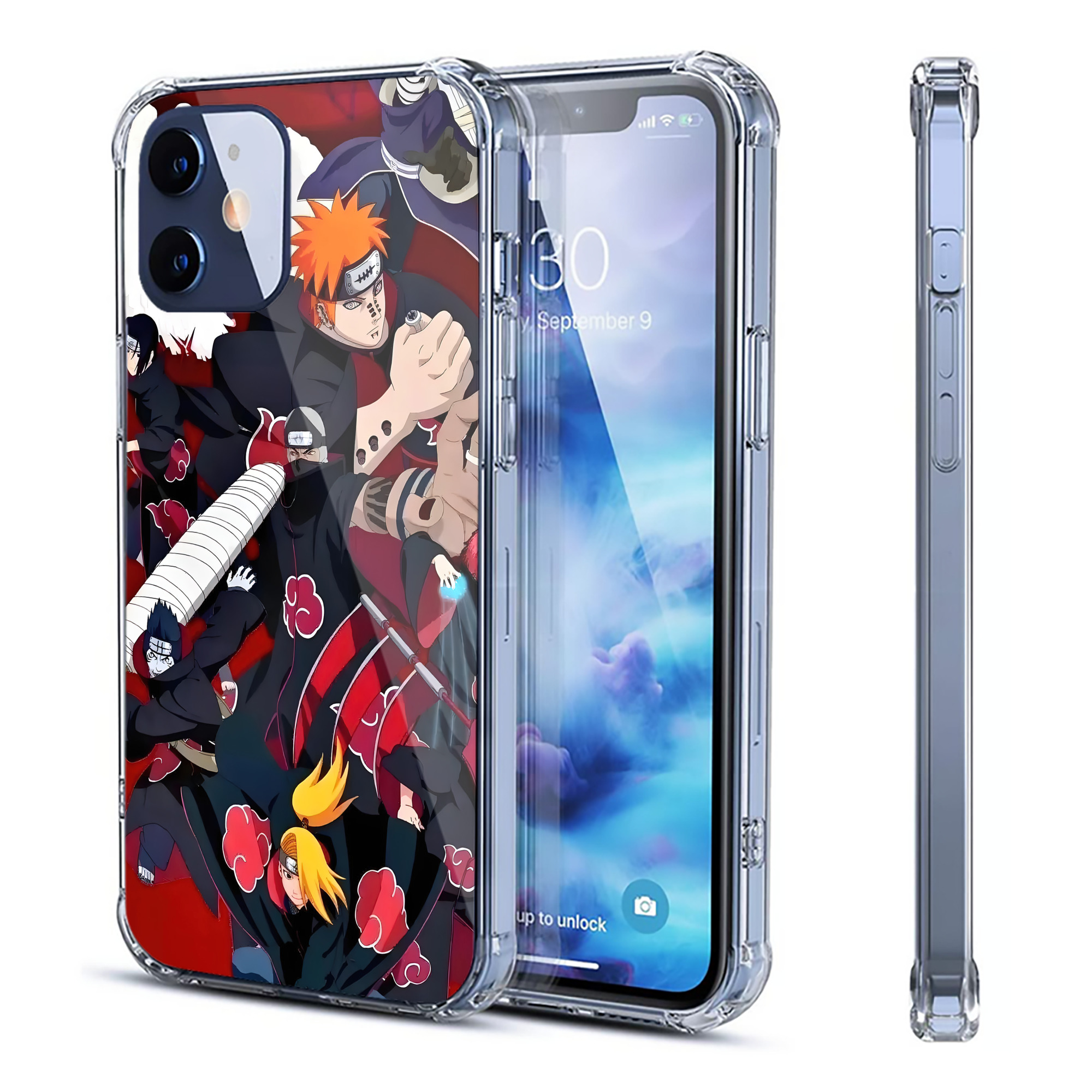 （画像用） NARUTO -ナルト- NARUTO -ナルト- 疾風伝 【iPhone 12シリーズ対応】透明スマホケース（クリアソフトケース）